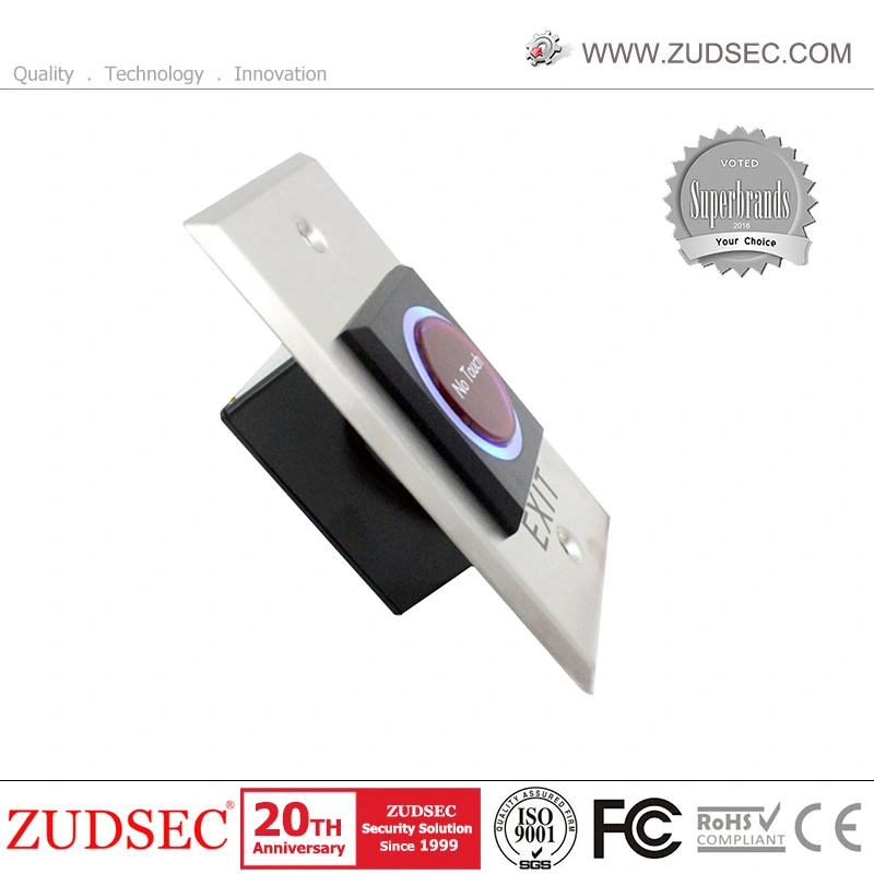 Exit Button Infrared Sensor No Touch Push Switch for Door Access Control System Door Square IR Exit Button